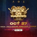 Harris Jayaraj Instagram – One Man. One Name. One Vibe.🤘🏻

“ROCK ON HARRIS – Live In Concert, Chennai” 🎸
27/10/2023 at YMCA Nandanam 

Book your Tickets NOW @insider.in (Link in bio) 🎫

@jharrisjayaraj
@noiseandgrains @therouteofficial @fortunee_studios @jagadish_palanisamy 
@karya2000 @itisveer @itssuryakumar_sk

Photo & Video footage cc: @ashwinthclicker 
#RockOn #Harrisjayaraj #Chennai