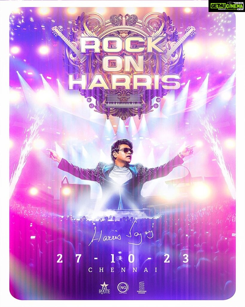 Harris Jayaraj Instagram - Chennai, Ready To #RockOn 🪩 ? Tickets only on @insider.in from tomorrow 11am. @jharrisjayaraj @noiseandgrains @therouteofficial @fortunee_studios @jagadish_palanisamy @karya2000 @itisveer @itssuryakumar_sk #rockon #harrisjayaraj #chennai Chennai, India