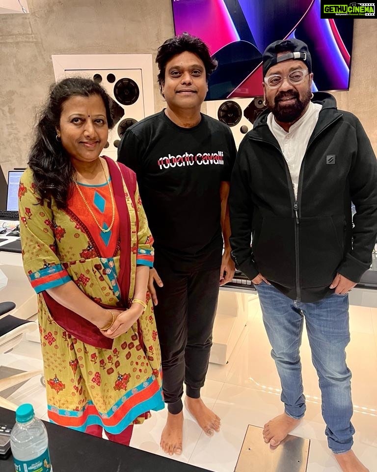 Harris Jayaraj Instagram - Always a pleasure to work with one of my favourites.