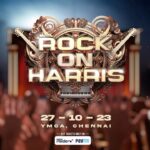 Harris Jayaraj Instagram - 6️⃣ Days to go🌟 ROCK ON HARRIS - Live In Concert, Chennai 27/10/2023 at YMCA Nandanam Book your Tickets NOW @insider.in 🎫 Link in bio @jharrisjayaraj @noiseandgrains @fortunee_studios @jagadish_palanisamy @karya2000 @itisveer @itssuryakumar_sk #RockOn #HarrisJayaraj #NoiseandGrains #Chennai
