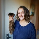 Hazel Keech Instagram - I always noticed new mums cut their hair short and i never understood why. I later learned about postpartum hairfall, which must suck when you’re adjusting to a new reality of tiny humans who, like a motion sensor, cry or poop the moment you step into the bathroom. I had decided when cut my hair short again id like to donate my hair to be made into wigs for people going through cancer treatments. My husband shared what it feels like to watch all his hair, eye lashes and eyebrows fall out while he was getting chemotherapy and how it really affects your self esteem. Im currently in UK and found The Little Princess Trust who take hair donations and turn them into wig for children going through hairloss as a result of chemotherapy. I wanted to share with you all this charity since I wasnt aware such things were done the first time i cut my hair short. Imagine all that long, beautiful we see on the salon fall can actually used to make someones life a little bit better. Thanks @officiallittleprincesstrust for accepting my hair donation (Ps this is not a paid promotion, i dont know this charity and have no affiliation with them, i just googled “hair donation for wig” and found them) ❤️