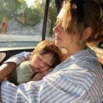 Hazel Keech Instagram - Thank you for choosing me to be your mother my beautiful boy. Youve taught me that a mother takes all your shit (and cleans it), stays awake all night to make you comfortable, lets you eat all my food, but most importantly keeps you safe, loved and felt wanted. Thank you Nani for looking after both of us as the supermum you are (and for this photograph). Happy Mothers Day ❤️