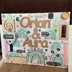 Hazel Keech Instagram - As a mother I like to find toys and activities that help my children learn different skills or give them new experiences that are also fun and enjoyable and doesnt feel like learning. I discovered this clever activity board by @busyboardslondon and ordered one. I LOVE how its turned out (all custom made and personal). This is not a paid promotion (i paid for this order fyi), simply an appreciation post for this lovely custom made board. Such a clever company, great for kids to learn and grow, super helpful and friendly owner who answered my 1 million questions how to order and what things were. Im excited to see Orions reaction when he gets home #momlife #parenting #appreciatesmallbusinesses