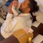 Hazel Keech Instagram - These giants Daddy hands got you for life Kid. Happy fathers day @yuvisofficial ❤️❤️❤️
