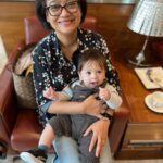 Hazel Keech Instagram - Thank you for choosing me to be your mother my beautiful boy. Youve taught me that a mother takes all your shit (and cleans it), stays awake all night to make you comfortable, lets you eat all my food, but most importantly keeps you safe, loved and felt wanted. Thank you Nani for looking after both of us as the supermum you are (and for this photograph). Happy Mothers Day ❤️