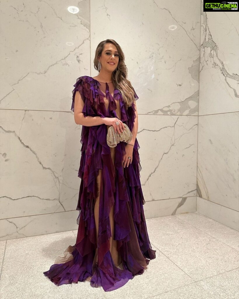 Hazel Keech Instagram - I dont know why instagram isnt letting me post so im gonna try this for the 3rd time…. After what feels like a decade i glammed up bollywood style to celebrate the opening of NMACC with my beloved glam team @gavinmiguelofficial and @cheragsmagicalmakeovers I want to say thank you to Gavin for being as sweet and dependable as the day we first met, being one of the few designers that never degraded me for having curves even at my thinnest ❤ i loved this purple delight Thank you to Cherag for being the sweetest, most positive and fixer-of-all things especially last night when my jewellry people dediced to not send jewellery at the last minute, thanks for helping me and keeping me relaxed ❤ Thank you @jewellerybyasthajagwani for helping me find @minerali_store who did stepped and saved the day and sent me jewellery last night… Astha you are the epitomey of whats friendship is, thank you ❤ Also thanks @zaheer_khan34 for letting my husband @yuvisofficial have 2 wives for the night, a foreign one and a desi one @sagarikaghatge What a lovely night it was Outfit- @gavinmiguelofficial HnM- @cheragsmagicalmakeovers Jewellry- @minerali_store