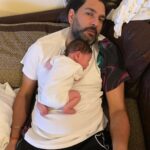 Hazel Keech Instagram - Happy first Fathers Day to you @yuvisofficial You’ve dreamt of this day since before we even met, now here you are, a burping, bottle feeding, nappy-changing, rocking-baby-to-sleep Papa with all the sleep deprivation and vomit that comes along with the giggles, smiles and joy. You’re a great hands-on dad and im proud of the effort you make, always trying your best xx Happy Fathers Day to you too Granddad. I love that Orion gets to see so much of you while you’re patiently waiting for him to be big enough to throw around. Happy fathers Day to you @yograjofficial Orion waiting to pull your beard and meet the Grandpa with the booming voice. Xxx