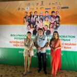 Helly Shah Instagram - Some pictures and snippets that I forgot to post ✨ Slide 1 to 5 - Independence Day Celebration with the Consulate General of India in Vietnam @cgihcmc and other delegates . What a proud moment ❤️ Slide 6 - With the most humble @anupampkher sir 🥹 He is truly the best and so much to learn from ❤️ Slide 7 - Dancing our hearts out on Kajra re at the grand opening with Alisha Chinai Ma’am and @avikagor 😄 Slide 8 - With madam CG , spouse of the Consulate General of India Mr. Sethi sir . Slide 9 & 10 - At the film seminar between Indian and Vietnamese Cinema . #namastevietnam #namastevietnamfestival #iffw #namastevietnam2023