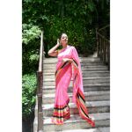 Helly Shah Instagram - Let your saree do all the talking 🌟🥰 Styled by @akankshakawediastyle Outfit by @raw_mango Jewellery by @theater.xyz @_shophermosa_ Clicked by @snehzala #namastevietnam #namastevietnamfestival #iffw #namastevietnam2023