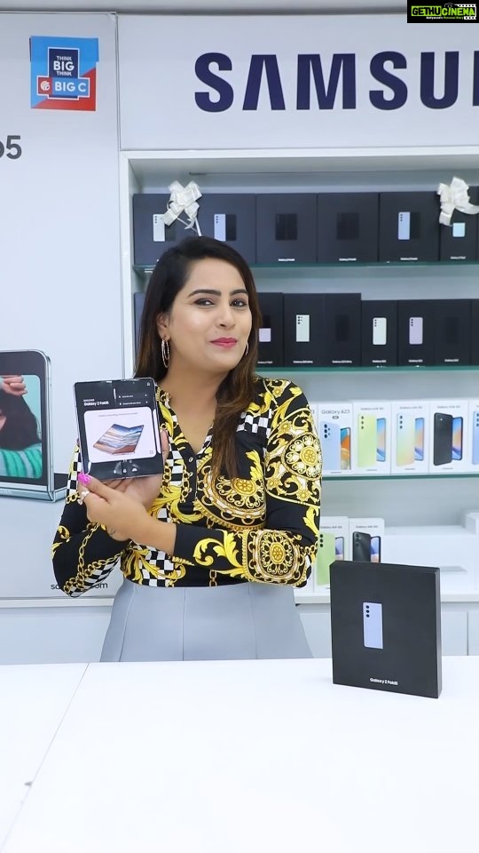 Himaja Instagram - 🌟 Unveiling the Future: My Samsung Galaxy Z Fold 5 📦 Unboxing Journey with Big C Mobiles✨ Prepare to embark on a tech adventure like no other! Today, I'm unwrapping the future in the form of the Samsung Galaxy Z Fold 5. This device isn't just a phone; it's a revolutionary experience. As I cracked open the box, I could feel the anticipation building. The sleek packaging gave me a glimpse of what's to come😍 Swipe left to witness the magic unfold before your eyes. From the satisfying click of the hinge to the seamless transformation from phone to tablet, this device is redefining what's possible in the tech world. 💫 Each component tells a story—the elegance of the design, the brilliance of the display, and the innovation in every detail. I can't wait to explore every feature, capture memories with the incredible camera, and experience the limitless possibilities this foldable device brings. 📸📱 I Purchased a Samsung Galaxy Z Flip 5 with up to 27,000 Benefits & No Cost EMI, Zero Down Payment Stay tuned as I share my journey with the Galaxy Fold 5. Buckle up; it's going to be a thrilling ride! 🚀✨ Thank you BIG C for a wonderful experience Rush to your Nearest Big C Store & own your #SAMSUNGGALAXYZFOLD5 Think Big Think Big C👌 @bigcmobilesind #SamsungGalaxyFold5 #bigcmobiles #bigc #reels #techreels #smartphones #reelsviral #instagramreels #UnboxingAdventure #FutureTech #samsung #samsunggalaxy