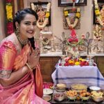 Himaja Instagram – Happy Varalakshmi Vratham 🙏 #varalakshmivratham #godblessyou #festival