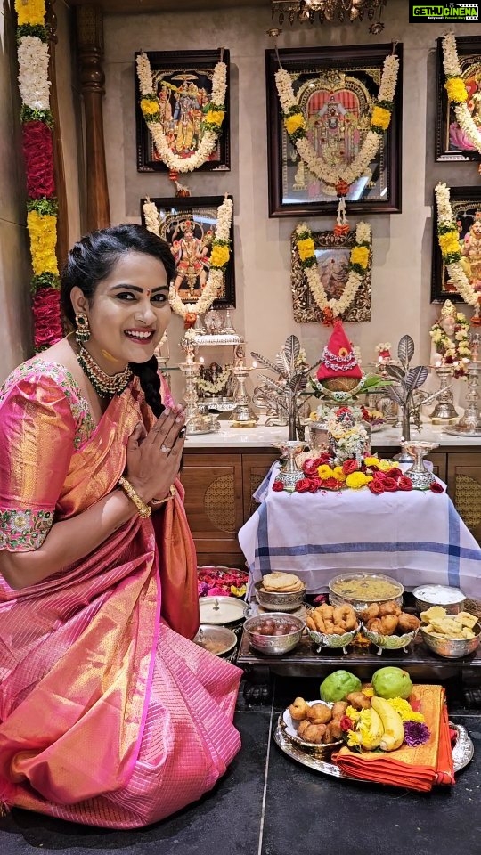 Himaja Instagram - Happy Varalakshmi Vratham 🙏 #varalakshmivratham #godblessyou #festival