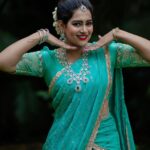 Himaja Instagram - 😍Life is too short to be wearing anything but your best outfit Outfit by @anu_attires Jewellery by @crazycollections_jewels #designer #designerwear #halfsaree #lehenga #dress