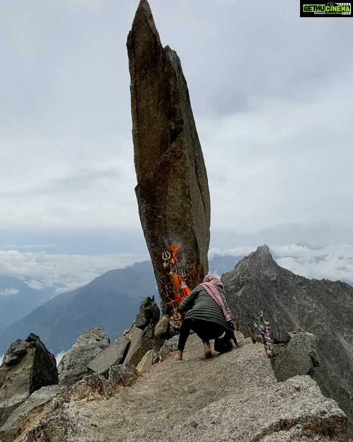 Himanshi Khurana Instagram - Kinnaur kailash The Kinner Kailash, Kalpa, Kinnaur