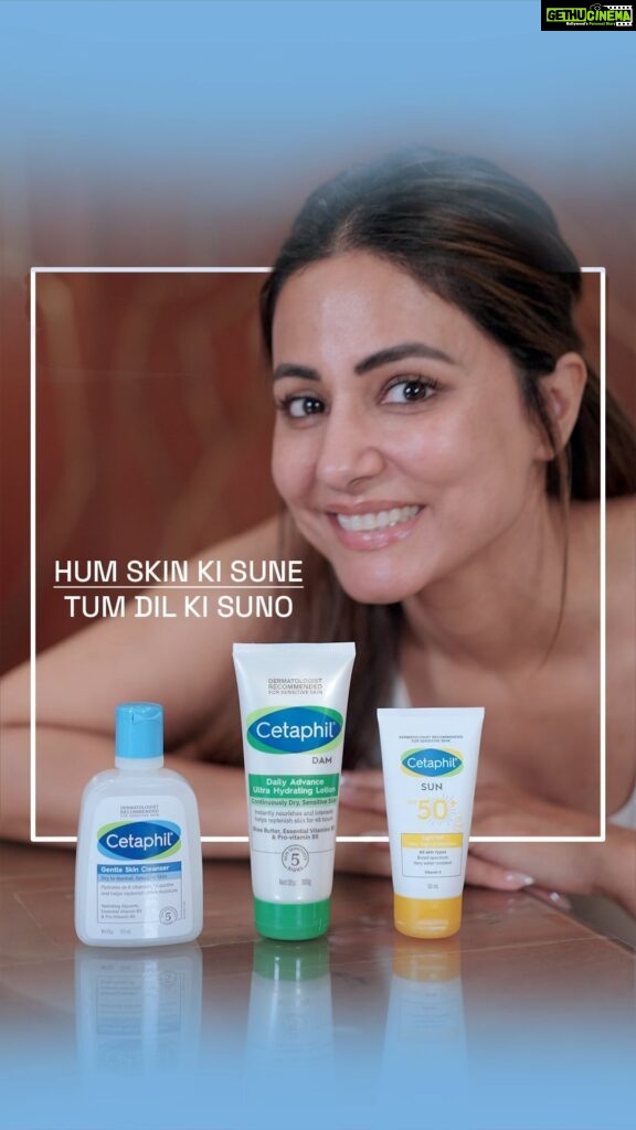 Hina Khan Instagram - Unlock the secret to follow your heart and do what you always love to do while getting that radiant, healthy skin with Cetaphil! 🌸Wave goodbye to impurities and embrace the gentle cleansing power of Cetaphil. Nourish your skin and discover the ultimate 3-step regime for busy beauties: Cleanse, Moisturize, Protect and Cetaphil India’s philosophy #HumSkinKiSune #TumDilKiSune #SensitiveSkin #Skincare #cetaphilindia #skincareregime #SkinGoals #SkincareProducts