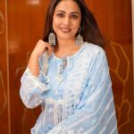 Hina Khan Instagram – My love for jhumkas 🩵🩵🩵