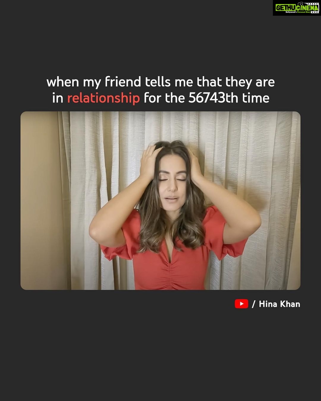 Hina Khan Instagram - itna bhi relatable nahi hona tha @realhinakhan
