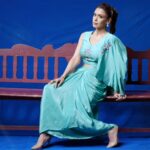 Hrishitaa Bhatt Instagram - Nothing but blue shines 💙 . . . . Styled by - @stylebyriyajn Assisted by- @moreprachi__ Outfit - @shivangiagarwalofficial_ Jewellery- @sonisapphire MUA- @manish_kerekar Hair by - @kavitahairstyles Clicked by - @anirudh_ramteke @abhi_nair1997 Managed by - @moushumibanerji . . . . . . #hrishitaabhatt #bollywoodactress #mumbaiinfluencer #mumbaiinstagrammers #mumbaidaily #mumbaigram #mumbaifashion  #bollywoodfashion #bollywoodstyle #indianactress #outfitinspiration #lookoftheday #outfitoftheday #ootd