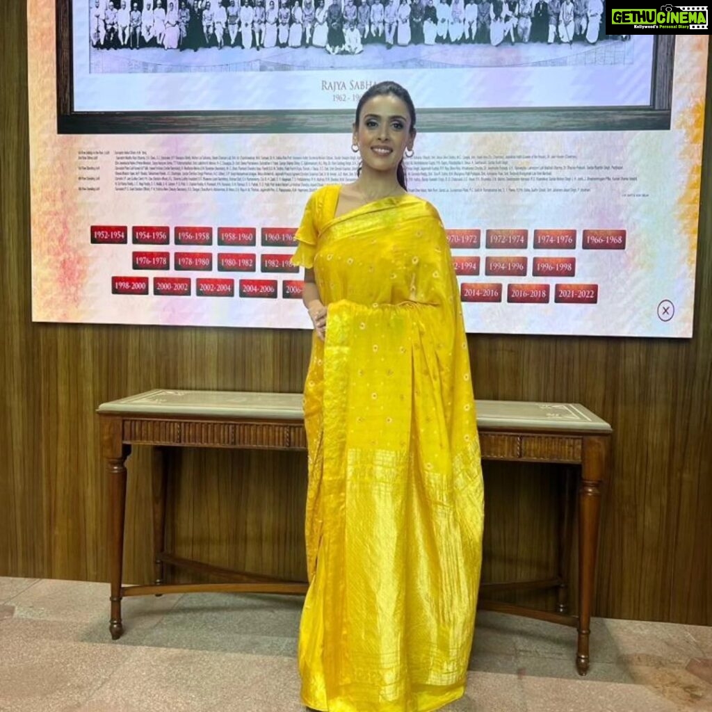 Hrishitaa Bhatt Instagram - Historical moment to be invited to the New Parliament & witness the Women’s Reservation Bill being discussed in Rajya Sabha & passed the very same day in Rajya Sabha !! 🙏🏻 Yet another milestone achieved under the leadership of honourable Prime Minister @narendramodi Thank you Shri @official.anuragthakur honoured & humbled . . . . #womenreservationbill #WomenReservationBill2023 #NariShaktiVandanAdhiniyam #hrishitaabhatt #bollywoodactress
