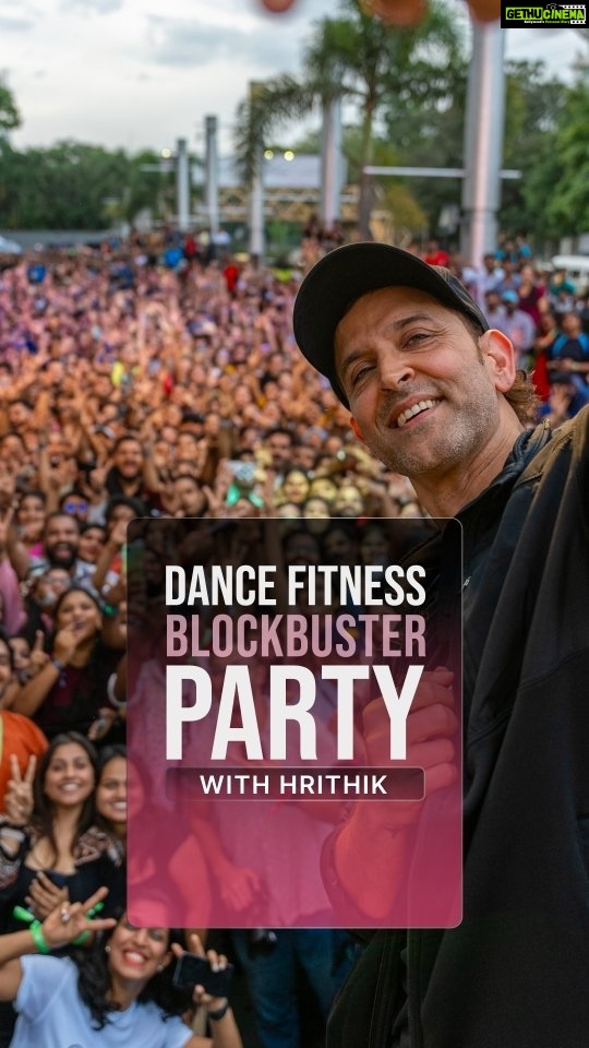 Hrithik Roshan Instagram - Step up, sweat, smile, repeat π The blockbuster dance fitness party has been all about great moments where fitness and joy danced hand in hand. Thanks to your unparalleled energy, unbeatable enthusiasm, and undeniable spirit that made the party a huge success. Until the next dance fitness party, ciao π . . . #HrithikRoshan #cultfit #hrxgym #dancefitnessparty #dancefitness #bangalore