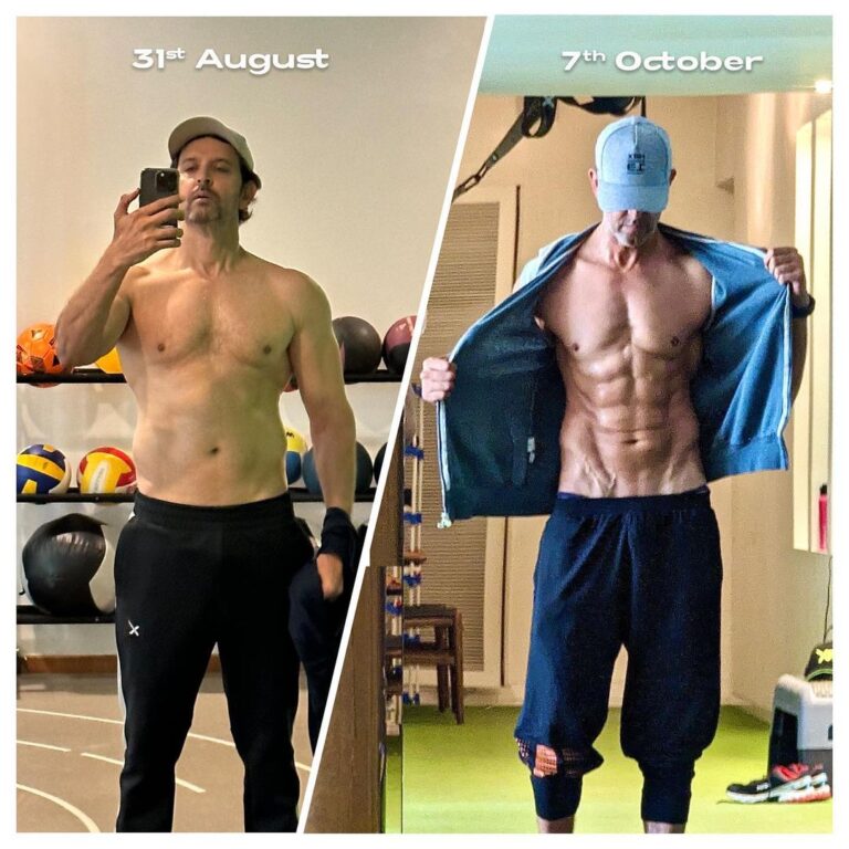 Hrithik Roshan Instagram - . 5 weeks. Start to finish. Post vacation to post shoot. Mission accomplished. Thank you knees , back, ankles, shoulders and spine and mind. You guys love a good fight. I love you all. Now time to rest and recuperate and begin to find an even better balance. Hardest part - was saying NO to other important things, loved ones, friends, social occasions, school PTM’s and even extended work hours. 2nd hardest part - Getting into bed by 9pm. Easiest part - having a partner who is likeminded in thoughts and action. Thank you Sa. Best part - having a mentor like Mr. Kris Gethin who one can follow blind. Thank you Mr. Gethin for that expertise. Person I couldn’t do it without - my man Swapneel Hazare Thank you to my team. I am blessed to have these humans on my side. @vijaypalande11 @sushil_r_sharmaa @iam_sentinel @aalimhakim @smerchant5 @vinraw @vinisquam @aakanksha.av @swapneelhazare @akshay.wagh88 @lakshmilehr @shubham_vishwakkarma @prarthanaajmani P.s : i do this cause my movie characters sometimes challenge me to look a certain way. And I love challenges. That being said, I don’t depend on one shape or the other for my own self worth. (Sharing some very interesting voice notes from my online chats with Kris. Enjoy!) @krisgethin