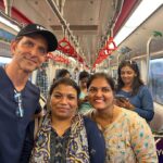 Hrithik Roshan Instagram - Took the metro to work today. Met some really sweet n kind folks. Sharing with you the love they gave me. The experience was spectacular. Beat the heat + the traffic. Saved my back for the action shoot I’m going for.