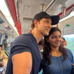 Hrithik Roshan Instagram - Took the metro to work today. Met some really sweet n kind folks. Sharing with you the love they gave me. The experience was spectacular. Beat the heat + the traffic. Saved my back for the action shoot I’m going for.