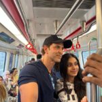 Hrithik Roshan Instagram - Took the metro to work today. Met some really sweet n kind folks. Sharing with you the love they gave me. The experience was spectacular. Beat the heat + the traffic. Saved my back for the action shoot I’m going for.