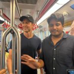 Hrithik Roshan Instagram - Took the metro to work today. Met some really sweet n kind folks. Sharing with you the love they gave me. The experience was spectacular. Beat the heat + the traffic. Saved my back for the action shoot I’m going for.