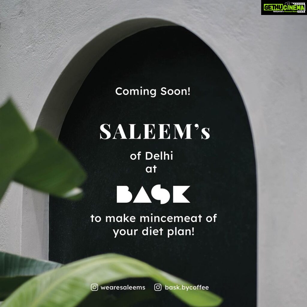 Huma Qureshi Instagram - Super excited to announce this .. Saleems now in Chennai .. Coming Soon 🤍 @tarunahinduja @bask.bycoffee @toss.chennai @bhaveshdshah @spacescape.architects @jayashreesahithya @coffeesince1999 @foliage_unlimiteddesigns @wearesaleems