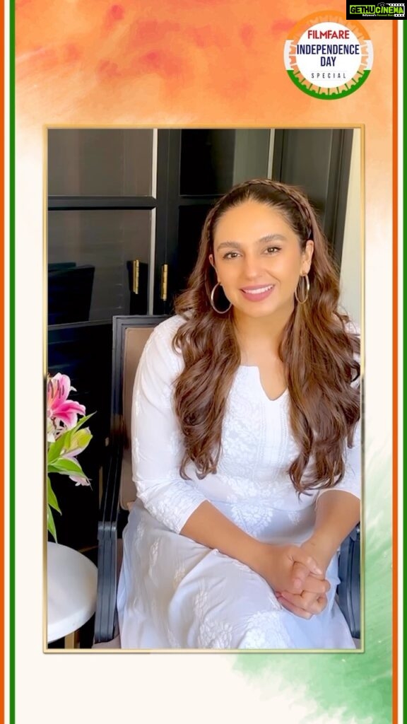 Huma Qureshi Instagram - #BeTheChange: #HumaQureshi talks about India’s diversity and the importance of education this Independence day! 🇮🇳 #IndependenceDay #IndependenceDay2023 #freedom #IndianFlag #Indians #Celebrating77 #ProudToBeIndian #IndiaAt77 #ProudIndian #LadamBadhaoIndia #Tricolor #AsIndia #JaiHind