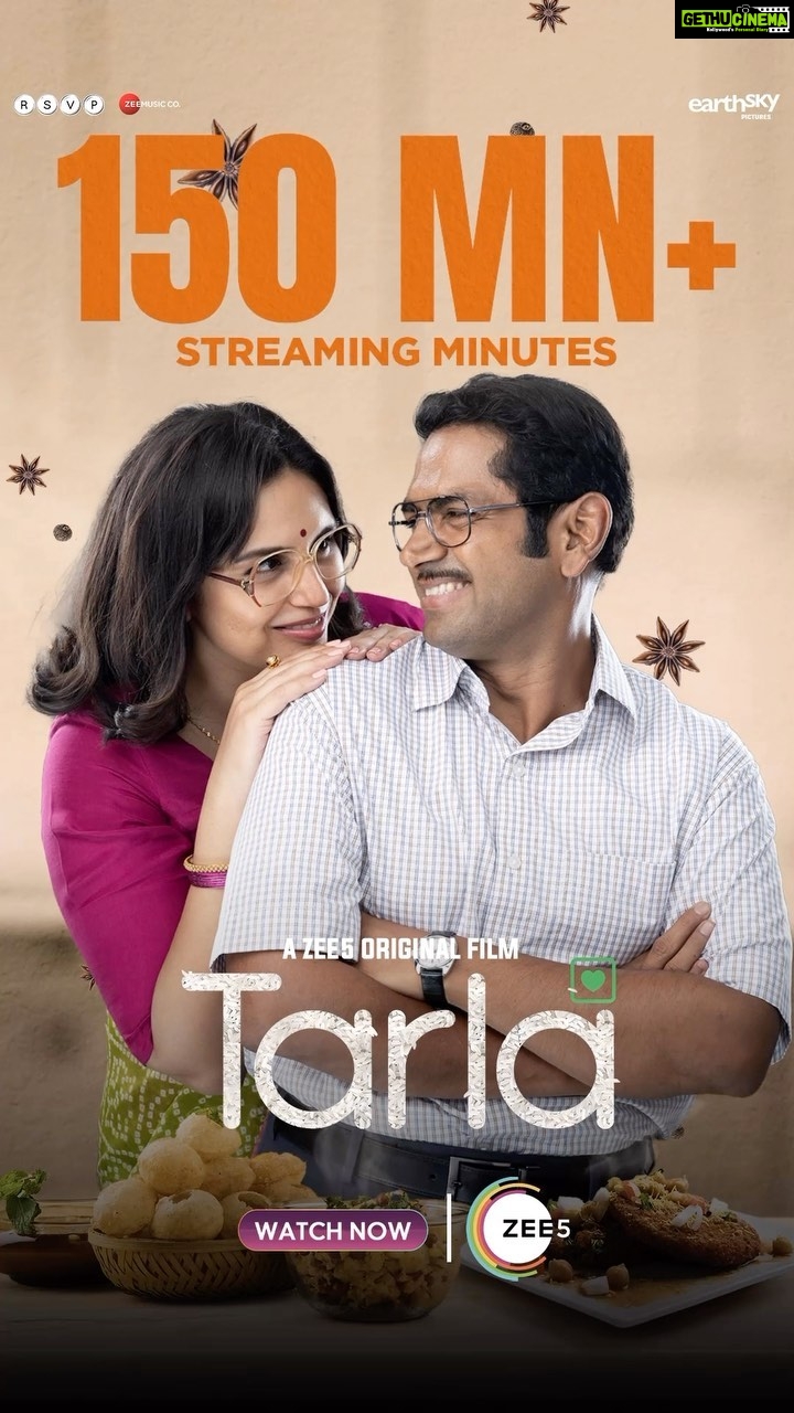 Huma Qureshi Instagram - #Tarla’s journey is becoming the favourite recipe of the nation 👩🍳🍲 Watch #TarlaOnZEE5, streaming now @mrfilmistaani @pglens @ronnie.screwvala @ashwinyiyertiwari @niteshtiwari22 @gautamved83 @pashanjal @hasanainhooda @varun.shetty.1840 @tarladalal @renudalalcooking @manish_kalra_ @_sanjayshetty #SanjayDalal @deepak_dalal_official @rsvpmovies @earthskynotes @zee5 @zee5global @zeemusiccompany