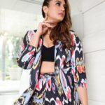Huma Qureshi Instagram - 💋 Styled by : @sanamratansi Assisted by : @nirikshapoojary_ @ankitha_chauhan @sr_styleco Pant suit - @whysobluelove Earrings : @houseofshikha Rings - @shopanatina @aditi_bhatt @ascend.rohank Neckpiece - @viariaccessories Footwear : @indianopelletteria Photographer : @akshat_rastogi22 Hair : @rakshandairanimakeupandhair Make up : @ajayvrao721 Nails : @itssoezi