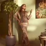 Huma Qureshi Instagram - Let Art inspire Life … what else is there in the mundane anyway .. haina.. #goldengirl #mood #love Outfit: @eizabykaaj All jewellery: @e3kjewelry @ascend.rohank Bodysuit: @skims Shoes: @louboutinworld Styled by: @dhruvadityadave Hair by: @nargis9052 Make up by: @ritikavatsmakeupandhair Shot by: @gohil_jeet Nails @itssoezi