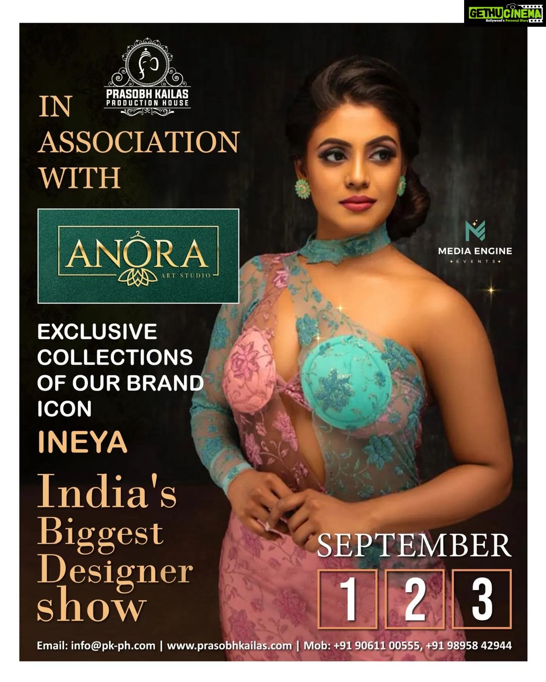 Ineya Instagram - ASSOCIATION with @anora_artstudio @iam_ineya " Fashion Rays Win your Passion " Are you the next ? Have you registered FASHION RAYS Win Your Passion @kailas_production_house Register soon to get trained and toned from the fashion industry tycoons!! @calicut.tradecentre Event Partner :- @media.engine.events Marketing Partner- @waldenscape Hospitality partner: @_nexstay Travel partner : @skydaystours Community building partner @gokulamgalleriacalicut In Association with @cutisinternational @anora_artstudio Associate: @jovel_pazhayattil_productions_ @pothyskerala @mirchimalayalam www.prasobhkailas.com/news-events/fashion-rays Or email us to: fashionrays@pk-ph.com | or call/whatsapp +919061100555 +919895842944 #fashionrays #ineya #ineyaactress #prasobhkailasproductionhouse #kailasproductionhouse #mrandmissindianicon #mollywoodflicksaward2021 #kailasfashionweek2021 #malayalamfilm #malaylamflim #fashionweek #fashiondesigner #kerala #fashion #kozhikode #amma #mallumovies #mallumodel #malluactress Calicut Trade Centre