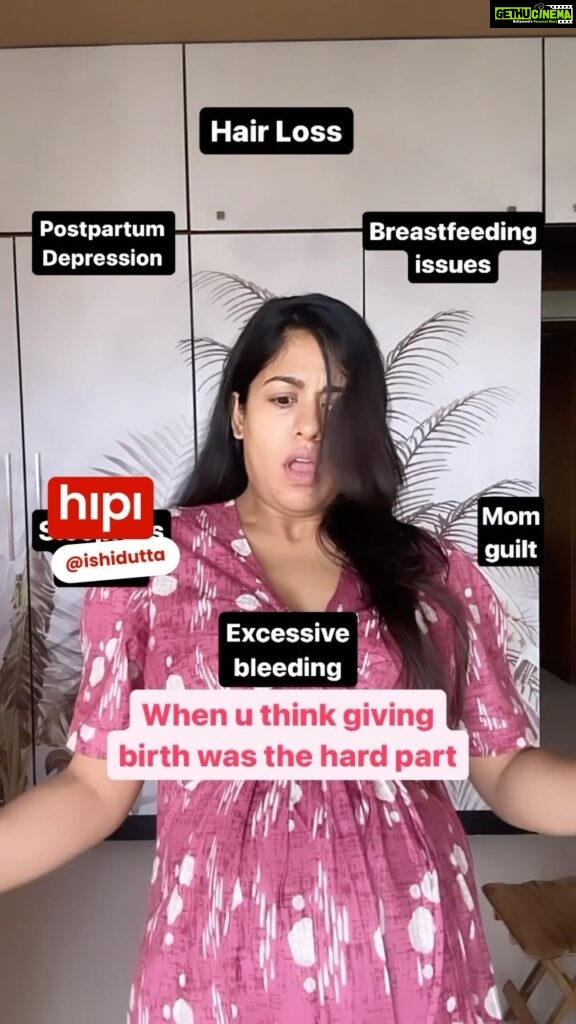 Ishita Dutta Instagram - Wait what…. Yes pregnancy and delivery is the easy part…but every morning waking up next to ur baby priceless ❤️ #momlife