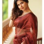 Iswarya Menon Instagram - Since you all like me in a saree 💋 This is for you ♥️ . 📷 @camerasenthil @jeevithamakeupartistry @thepallushop @aaranyarentaljewellery @rrajeshananda