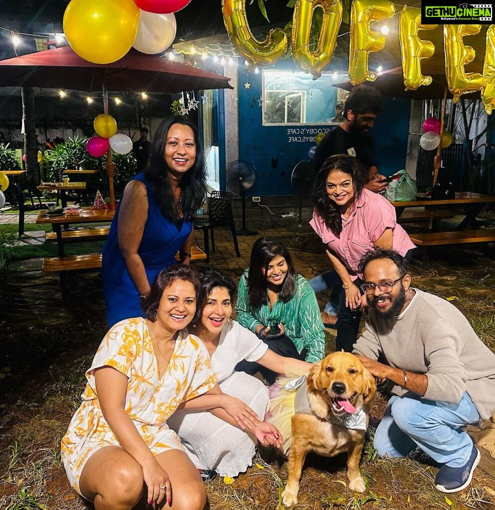 Iswarya Menon Instagram - “If you haven’t loved a dog, part of your heart has never opened” - Every 🐶 owner will say yes to this! . It was my @coffeemenon baby’s birthday yesterday 💖 My frnds who are like family came over & we had a lovely get together 💖 Thank you @ipallavikashyap @surekhakeziah @raananess @dentistsurovikashyap @raghav.ethan @jayamukeshmenon @scoobys_cafe for making her birthday special 🐶🥰♥️