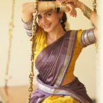 Iswarya Menon Instagram - #Navaratri week be like 💜💛 . 📷 @camerasenthil @jeevithamakeupartistry @ivalinmabia @rrajeshananda