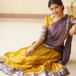 Iswarya Menon Instagram - #Navaratri week be like 💜💛 . 📷 @camerasenthil @jeevithamakeupartistry @ivalinmabia @rrajeshananda