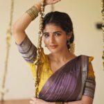 Iswarya Menon Instagram - #Navaratri week be like 💜💛 . 📷 @camerasenthil @jeevithamakeupartistry @ivalinmabia @rrajeshananda