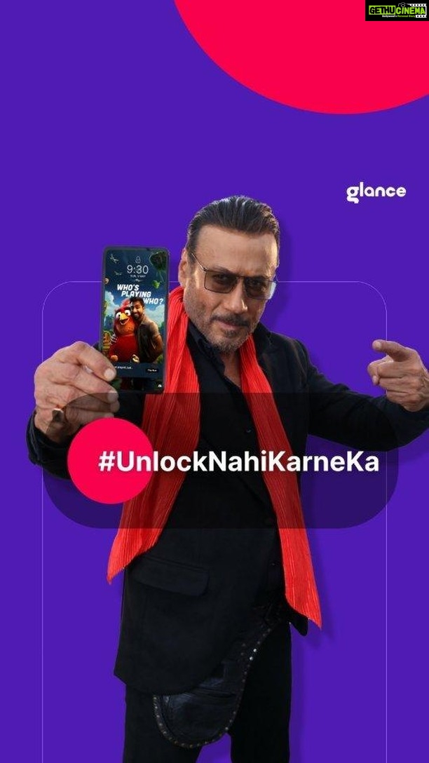 Jackie Shroff Instagram - Jaggu Dada’s advice to keep things simple for a smart and stress-free life is going viral! 🔥 Toh hatao unlock, search, aur download. Shana ban, bhidu – Glance hai toh #UnlockNahiKarneKa! #JackieShroff #ApnaBhidu #viralvideos #trending #trendingnow #bollywood #fyp #Glance #SmartLockScreen