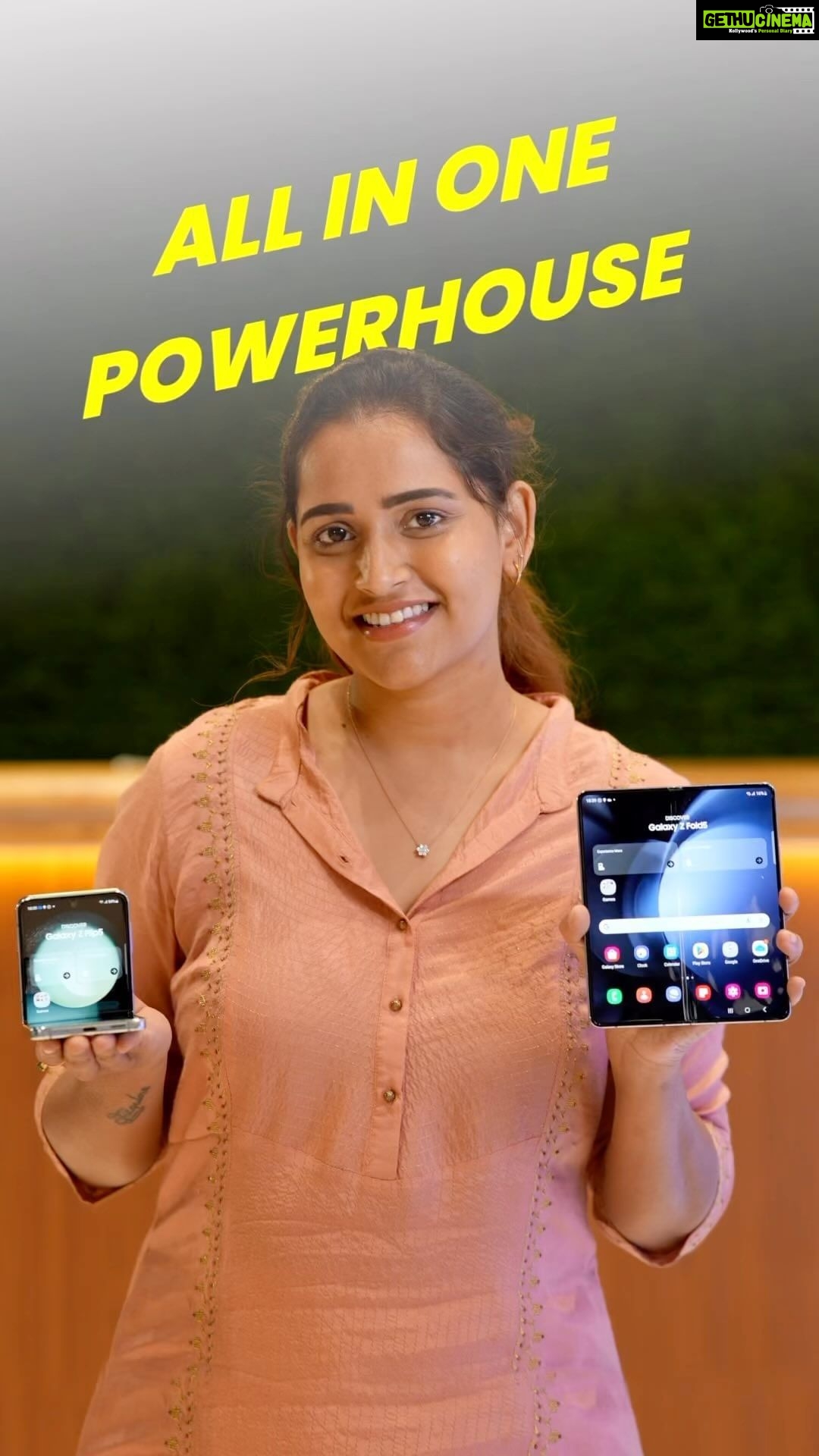 Jacqueline Fernandas Instagram - Are we flipping or folding this Techtember? I’ve always wondered if my Samsung could be a tad bit smaller or bigger that could fit every scenario of mine. The solution was never too easy with the new Flip 5 and Fold 5 from @samsungindia with their superior design, build quality, performance, cameras and reliability. I decided to finally take the call by exploring the world of Flipping and Folding at @poorvika_india Poorvika mobiles, and guess what I decided that I’m gonna be flipping my way through everyday with the @samsungindia Galaxy Flip 5 ! Get yours now at @poorvika_india mobiles #poorvikamobiles