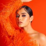 Jannat Zubair Rahmani Instagram - Feeling orange for Grazia 🍊 Outfit @chiselbymr Stylist @styledbysujata Earring @kiwibymusskan_jewelry Makeup @makeupbysurbhik 📸 @smileplease_25