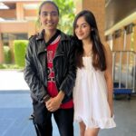 Jannat Zubair Rahmani Instagram - Met Radhika today for the first time in Phuket… Felt so so happy to finally see her, thank you for the love and unconditional support @jannatzubair_bangkok_fan 💕 She got my name and picture tattooed. It honestly means so much to me 🫶🏻💕 Pullman Phuket Panwa Beach Resort