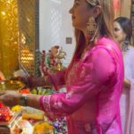Jasleen Matharu Instagram - Ganpati Bappa Morya 😍 #celebration #ganpatibappamorya #ganpatidecoration #ganeshchaturthi #festival