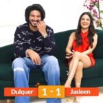 Jasleen Royal Instagram - Turns out @dqsalmaan & I know each other quite well! 💗 ( I know him slightly better 😜 ) Listen to our latest song "Heeriye" on JioSaavn