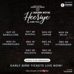 Jasleen Royal Instagram – And the big announcement is here!

@rcamericanpridesoda presents Jasleen Royal – Heeriye India Tour 

Hitting the road soon and it’s gonna be a vibe! 🫶✨️

Grab your tickets now! Link in bio 
Tickets Exclusively On: @bookmyshowin

Produced by: @tribevibe.live
Talent partner: @collectiveartistsdiaries
@bgbngmusic

#Tribevibe #JasleenRoyal #JasleenRoyalIndiaTour #Heeriye #HeeriyeIndiaTour #JasleenRoyalHeeriye #JasleenRoyalHeeriyeTour #Booknow #ticketslive #liveshow #live #liveevent #IndiaTour #India