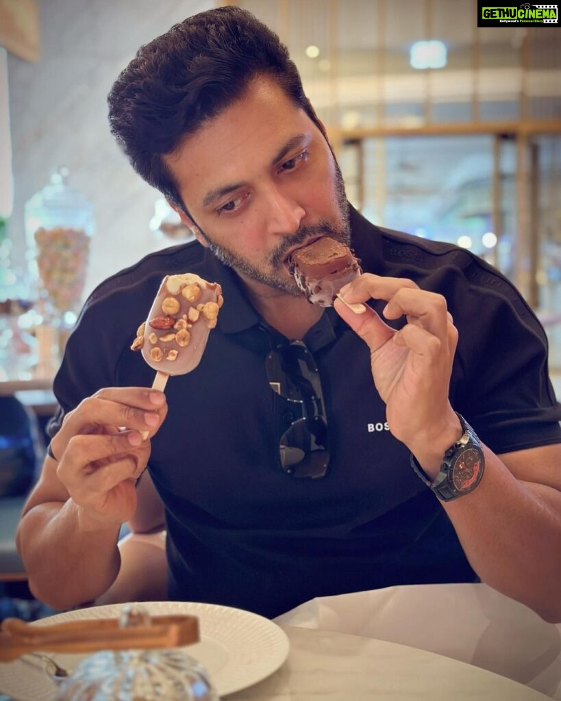 Jayam Ravi Instagram - That stress during a IND Vs PAK match is real 😁🍦