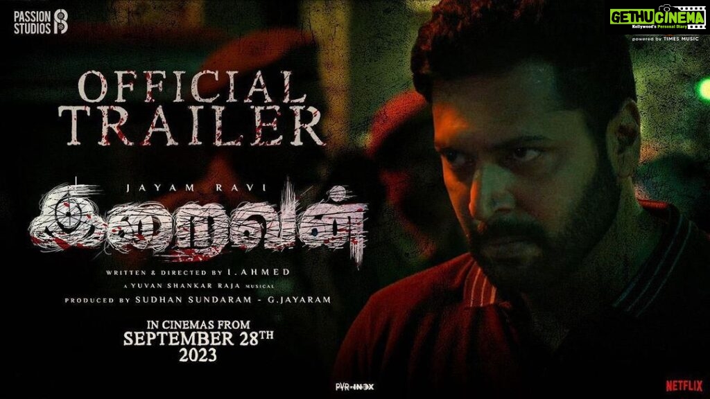 Jayam Ravi Instagram - One … Two … Three !!! #IraivanTrailer: Link in Bio Experience #Iraivan in theatres from September 28th worldwide … @Ahmed_filmmaker @thisisysr @nayanthara @PassionStudios_ eforeditor @jacki_art @Dophari @Synccinema @MangoPostIndia @gopiprasannaa @JungleeMusicSTH @donechannel1